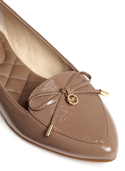 michael kors leather signature|Michael Kors leather flats.